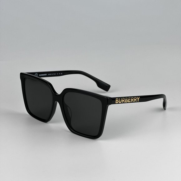 Burberry BE4411D 300187 Sunglasses Black Dark Grey Square Women BE 4411D main image 8